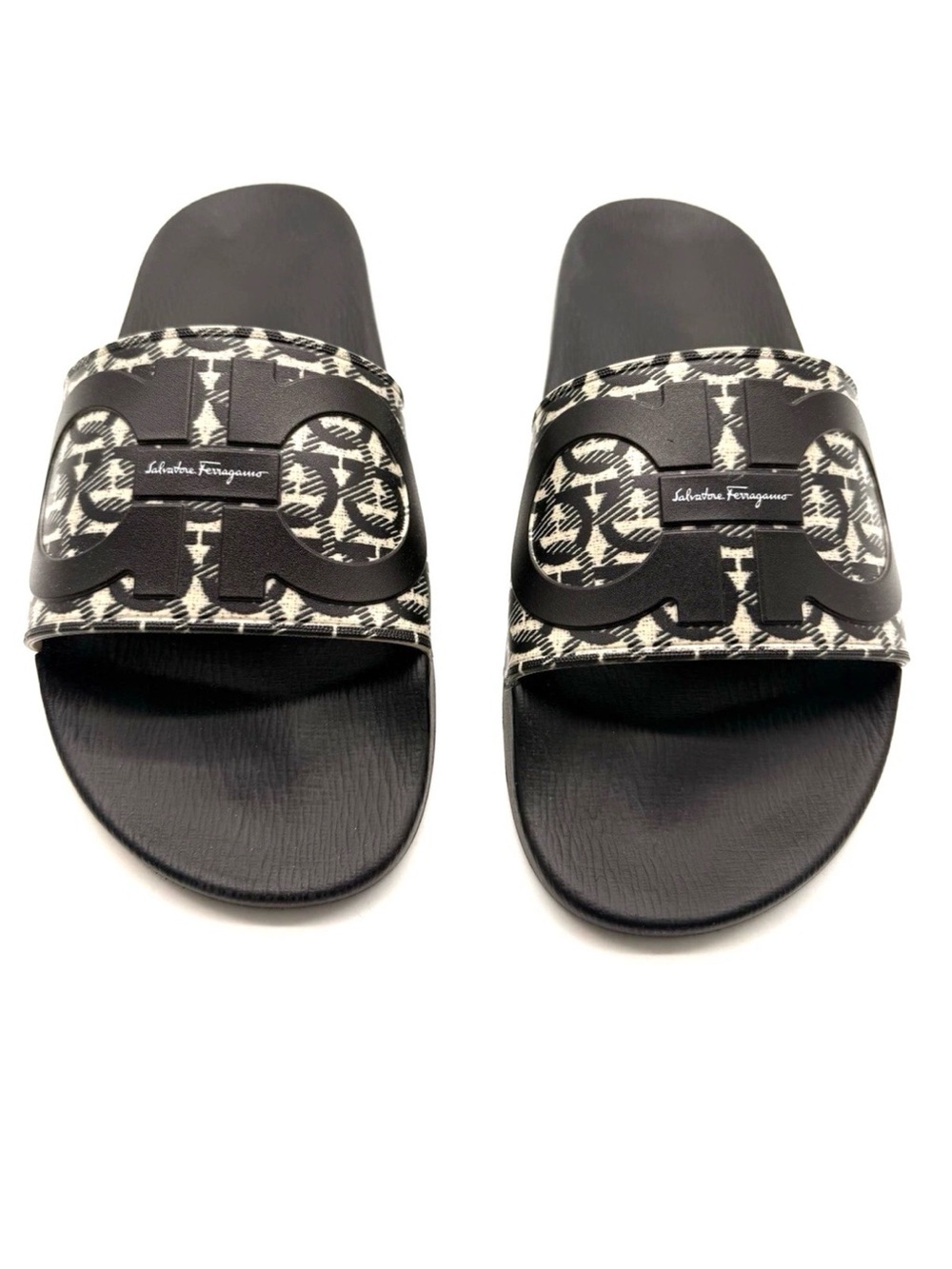 Salvatore Ferragamo Men's Groove 6 Slide Sandal